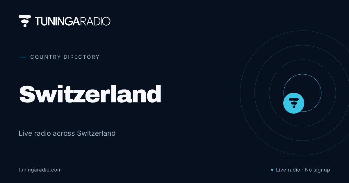 Schweiz Radio Live Hören - Online Kostenlos | Tuninga Radio