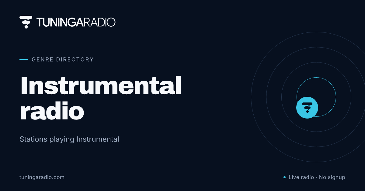 Radio Instrumental en Vivo - Escuchar Online Gratis | Tuninga Radio